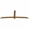 Ekena Millwork Bellingham Timber Gable Bracket, Western Red Cedar, 108"W x 40"H x 1 1/2"D x 5 1/2"F, 9/12 Pitch GBW108X40X0206BEL00SWR - alternate 3
